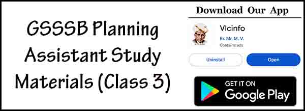 GSSSB Planning Assistant Study Materials (Class 3)